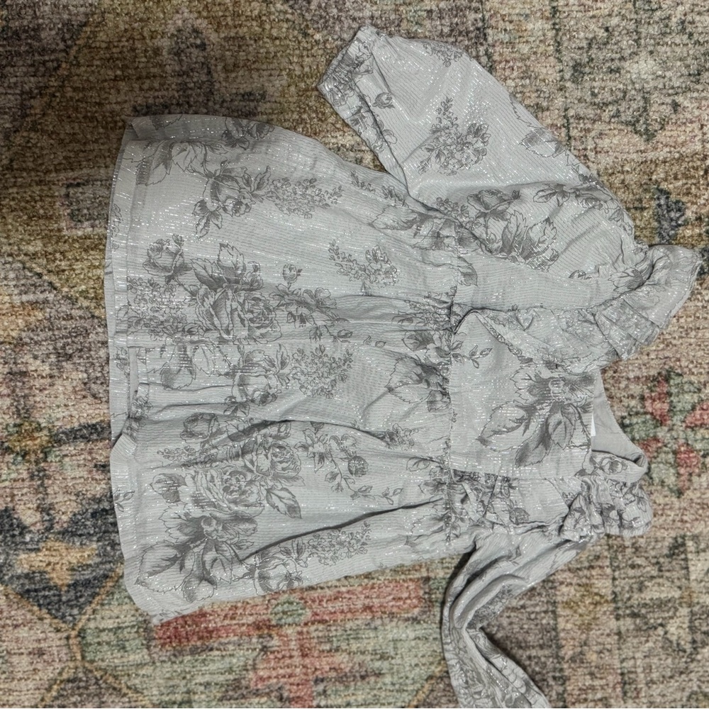 GAP Baby Gray Floral Dress